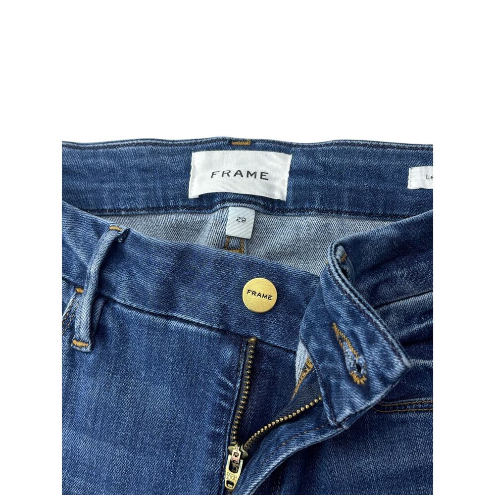 FRAME Denim Le Crop Mini Boot Size 29 Poe Blue - Picture 3 of 6